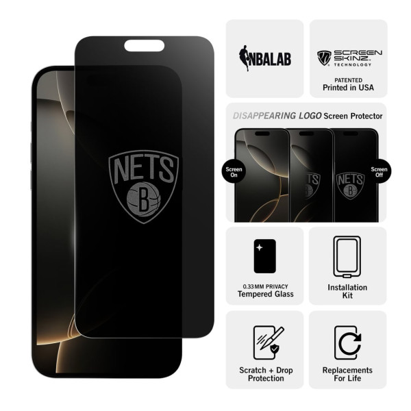 Защитное стекло Brooklyn Nets iPhone Privacy