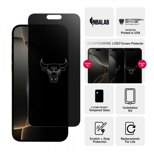 Chicago Bulls iPhone Privacy Screen Protector