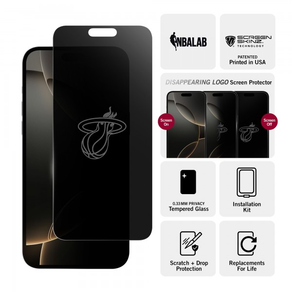 Miami Heat iPhone Privacy Screen Protector