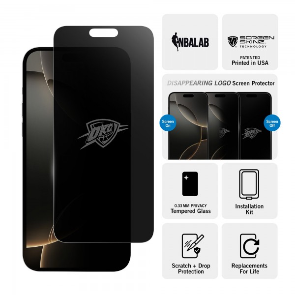 Oklahoma City Thunder iPhone Privacy Screen Protector