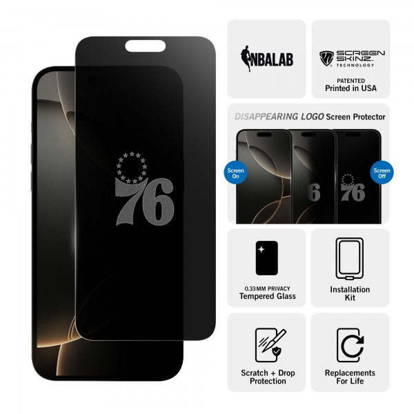 Philadelphia 76ers iPhone Privacy Screen Protector