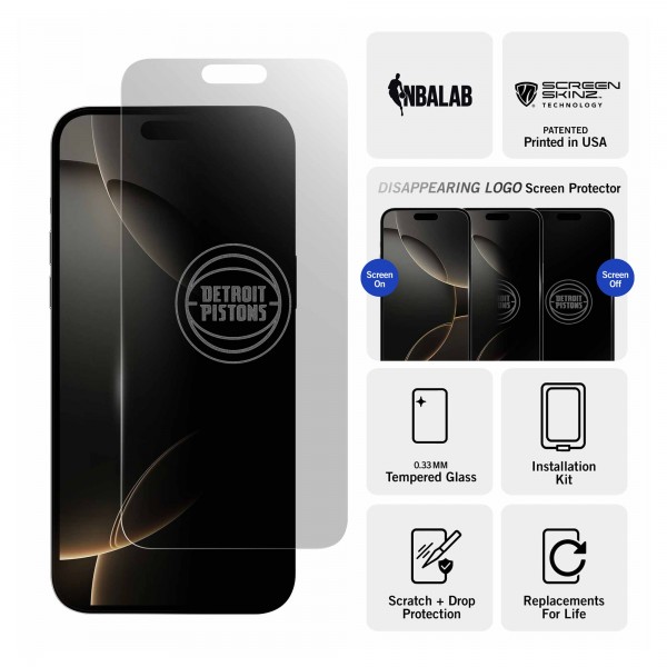Detroit Pistons iPhone Clear Screen Protector