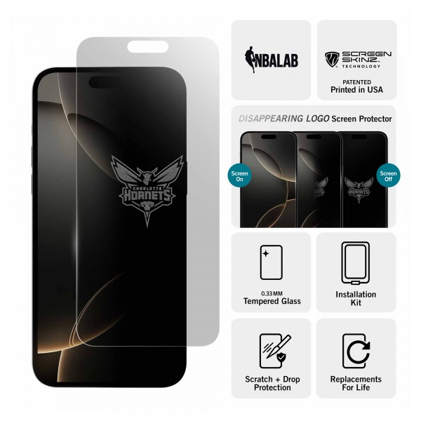 Charlotte Hornets iPhone Clear Screen Protector