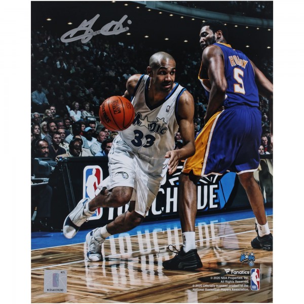 Grant Hill Orlando Magic Autographed Fanatics Authentic 8 x 10 Driving to the Basket Photograph