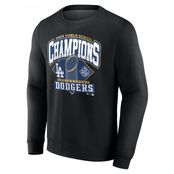 Los Angeles Dodgers Black 2025 World Series Champions Custom Name & Number Fleece Sweatshirt