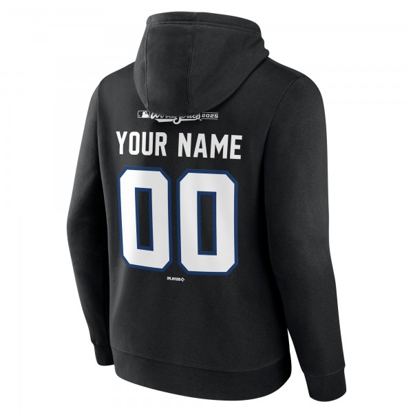 Los Angeles Dodgers Black 2025 World Series Champions Custom Name & Number Hoodie