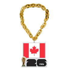 FIFA x World Cup 2026 Logo Brands Canadian Flag Fan Chain