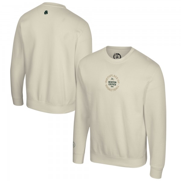 Unisex Boston Celtics Stadium Essentials Cream 46 Reserve Fleece Sweatshirt