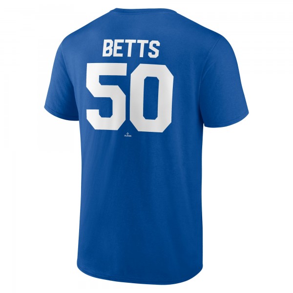 Los Angeles Dodgers Mookie Betts Royal Winning Streak Name & Number T-Shirt