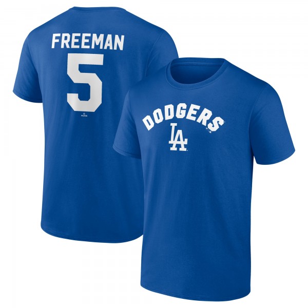 Los Angeles Dodgers Freddie Freeman Royal Winning Streak Name & Number T-Shirt