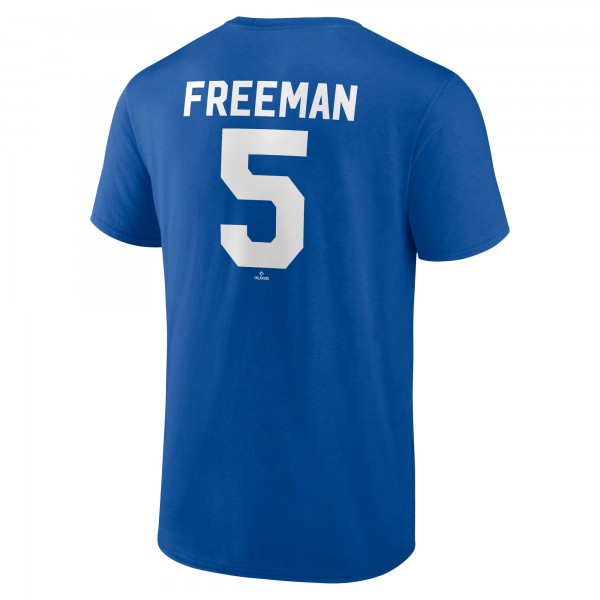 Los Angeles Dodgers Freddie Freeman Royal Winning Streak Name & Number T-Shirt
