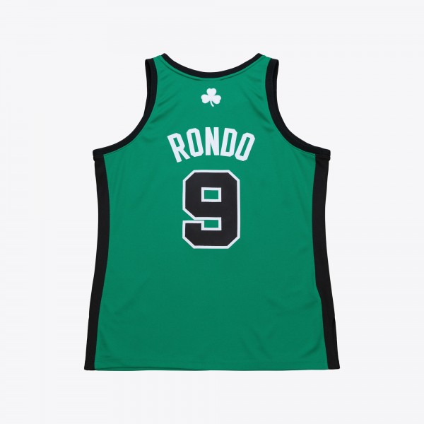 Джерси Boston Celtics Rajon Rondo Mitchell & Ness Kelly Green 2007-08 Hardwood Classics Authentic
