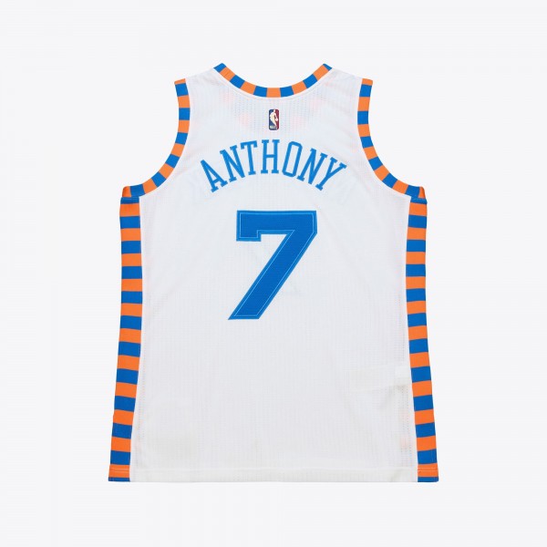 Джерси New York Knicks Carmelo Anthony Mitchell & Ness White 2015-16 Hardwood Classics Authentic
