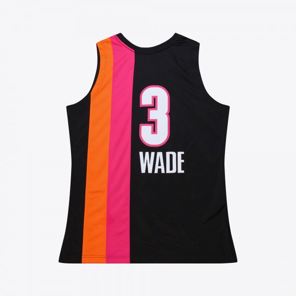 Джерси Miami Heat Dwyane Wade Mitchell & Ness Black 2005-06 Hardwood Classics Authentic
