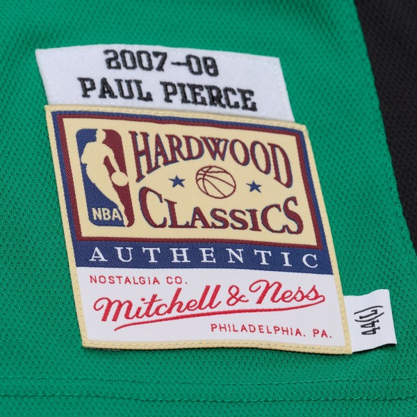 Джерси Boston Celtics Paul Pierce Mitchell & Ness Kelly Green 2007-08 Hardwood Classics Authentic