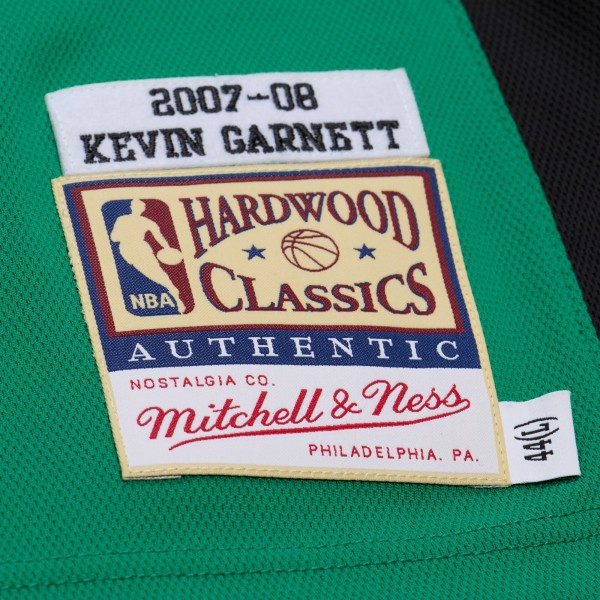 Джерси Boston Celtics Kevin Garnett Mitchell & Ness Kelly Green 2007-08 Hardwood Classics Authentic
