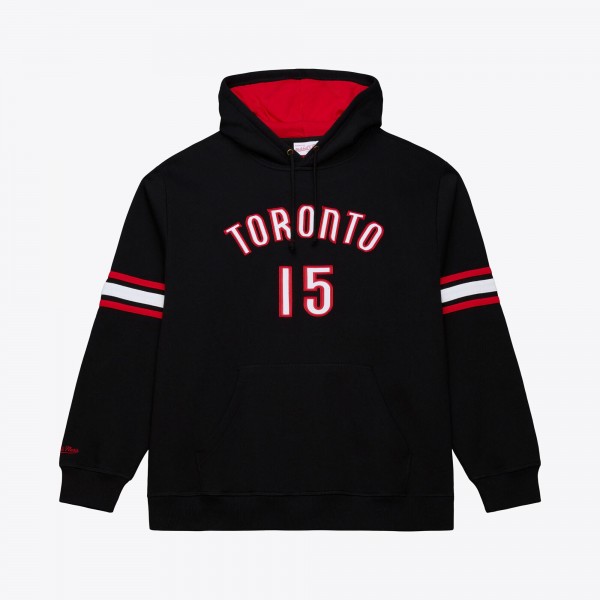Toronto Raptors Vince Carter Mitchell & Ness Black Name & Number Hoodie