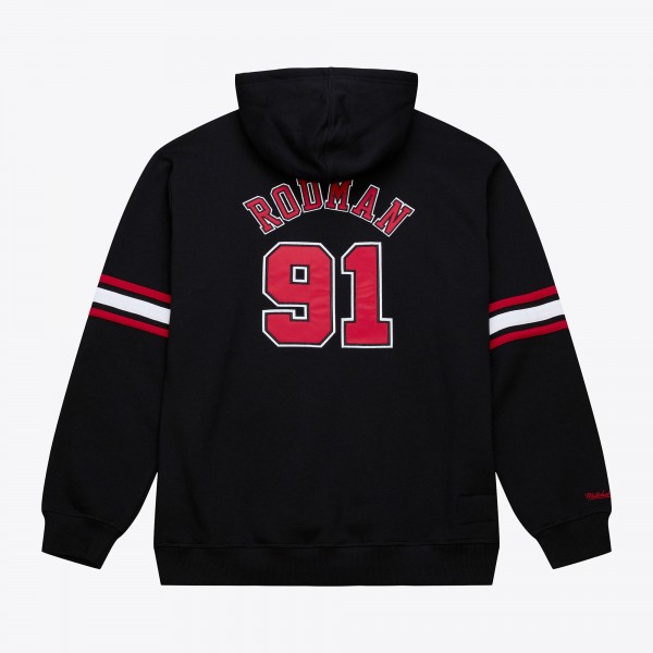 Толстовка Chicago Bulls Dennis Rodman Mitchell & Ness Black Name & Number