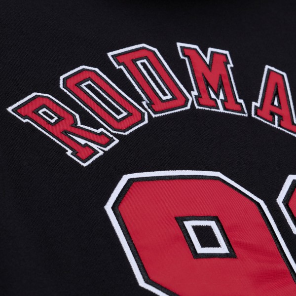 Толстовка Chicago Bulls Dennis Rodman Mitchell & Ness Black Name & Number