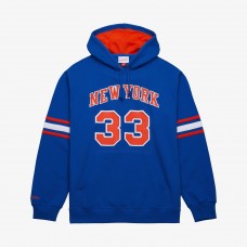 New York Knicks Patrick Ewing Mitchell & Ness Blue Name & Number Hoodie