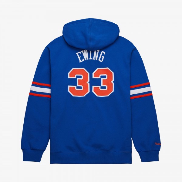 New York Knicks Patrick Ewing Mitchell & Ness Blue Name & Number Hoodie