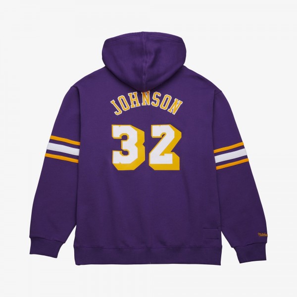 Толстовка Los Angeles Lakers Magic Johnson Mitchell & Ness Purple Name & Number