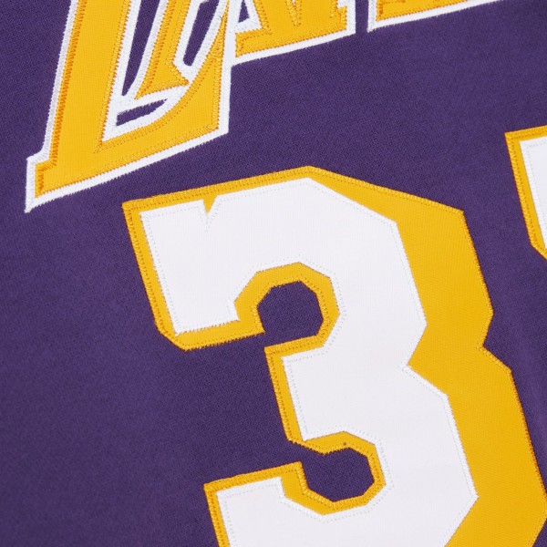 Толстовка Los Angeles Lakers Magic Johnson Mitchell & Ness Purple Name & Number