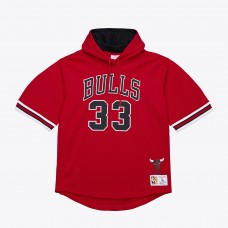 Футболка с капюшоном Chicago Bulls Scottie Pippen Mitchell & Ness Red Mesh Name & Number