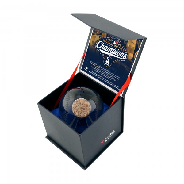 Los Angeles Dodgers Fanatics Authentic 2025 World Series Champions Crystal Baseball with World Series Game-Used Dirt