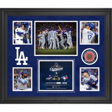 Los Angeles Dodgers Fanatics Authentic 2025 World Series Champions Framed 5-Photo Collage with a Capsule of World Series Game-Used Dirt - Limited Edition of 500