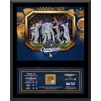 Los Angeles Dodgers Fanatics Authentic 2025 World Series Champions 12 x 15 Sublimated Plaque with a Capsule of World Series Game-Used Dirt - Limited Edition of 500
