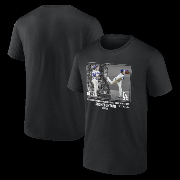 Los Angeles Dodgers Shohei Ohtani Black 2025 MLB Postseason Moment T-Shirt