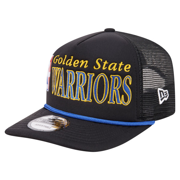 Бейсболка Golden State Warriors New Era Black Team Logo Foam Front 19TWENTY A-Frame Trucker