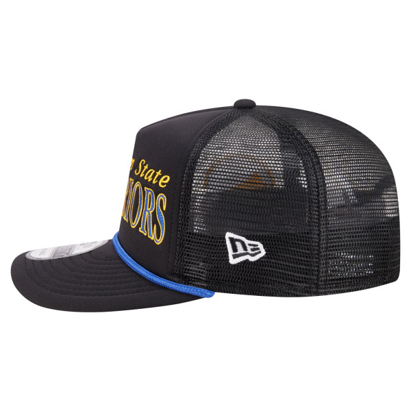 Бейсболка Golden State Warriors New Era Black Team Logo Foam Front 19TWENTY A-Frame Trucker