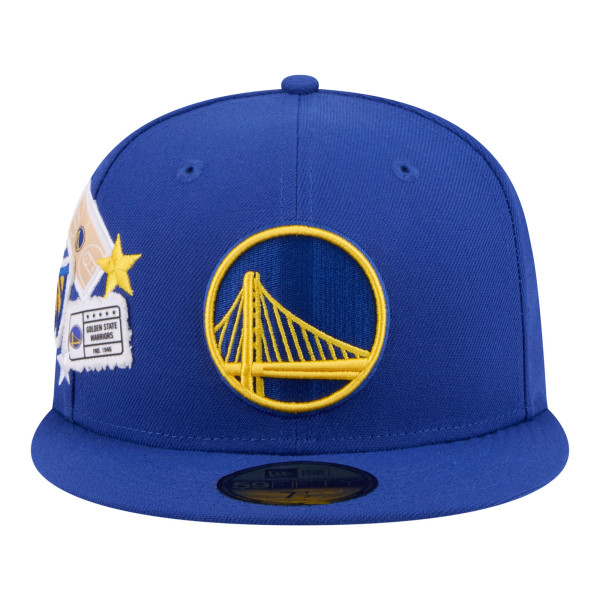Бейсболка Golden State Warriors New Era Royal Team Collage 59FIFTY