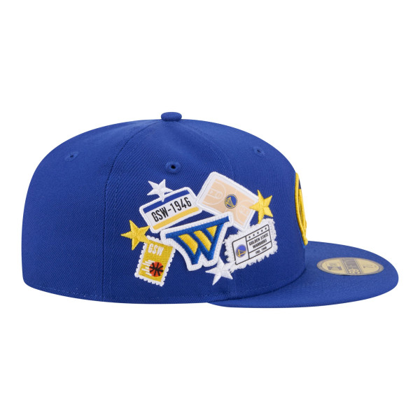 Бейсболка Golden State Warriors New Era Royal Team Collage 59FIFTY