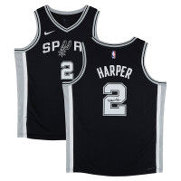 Джерси с автографом Dylan Harper San Antonio Spurs Fanatics Authentic Black Nike Icon Edition Swingman