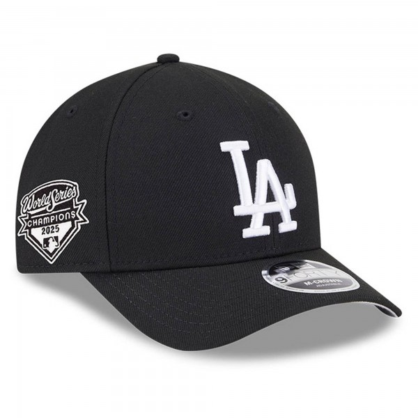 Бейсболка Los Angeles Dodgers New Era Black 2025 World Series Champions 9FORTY M-Crown