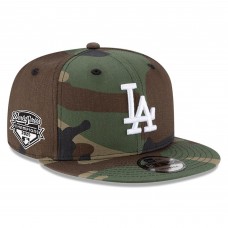 Бейсболка Los Angeles Dodgers New Era Camo 2025 World Series Champions Side Patch 9FIFTY Snapback