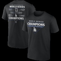 Футболка Los Angeles Dodgers Black 2025 World Series Champions Shut Out