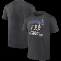 Los Angeles Dodgers Charcoal 2025 World Series Champions Appeal Play T-Shirt
