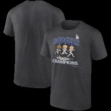 Los Angeles Dodgers Charcoal 2025 World Series Champions Appeal Play T-Shirt