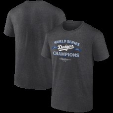 Los Angeles Dodgers Charcoal 2025 World Series Champions Franchise T-Shirt