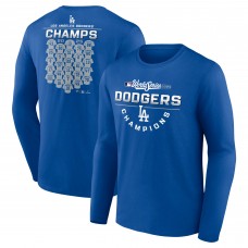 Los Angeles Dodgers Royal 2025 World Series Champions Jersey Roster Long Sleeve T-Shirt