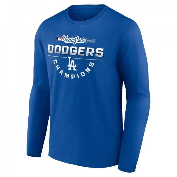Los Angeles Dodgers Royal 2025 World Series Champions Jersey Roster Long Sleeve T-Shirt