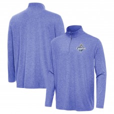 Los Angeles Dodgers Antigua Heather Royal 2025 World Series Champions Hunk Quarter-Zip Top