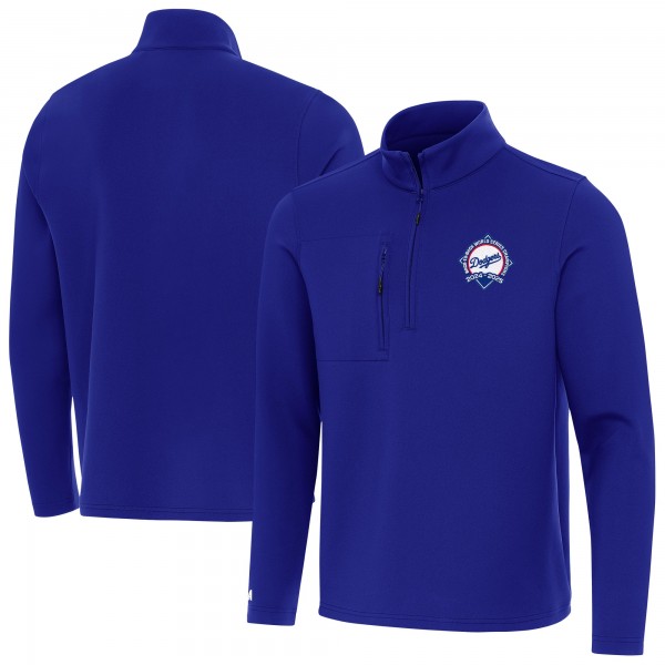 Los Angeles Dodgers Antigua Royal Back-to-Back World Series Champions Insider Quarter-Zip Pullover