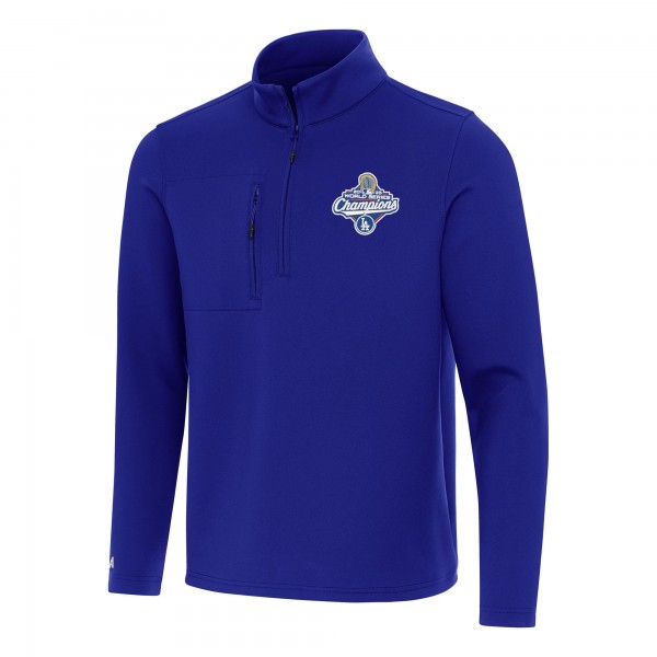 Los Angeles Dodgers Antigua Royal 2025 World Series Champions Insider Quarter-Zip Pullover