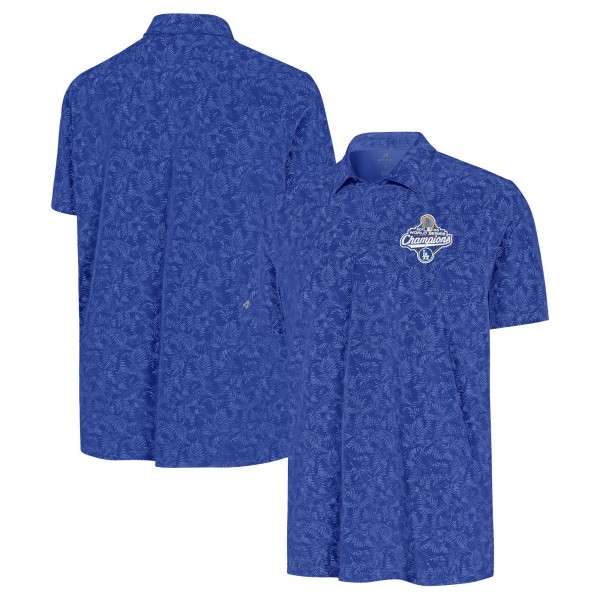 Los Angeles Dodgers Antigua Royal 2025 World Series Champions Lush Polo