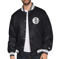 Рубашка Brooklyn Nets Starter Black Printed Team Logo Satin Varsity Jacket